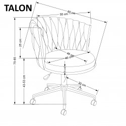 Fotel obrotowy TALON tkanina Halmar