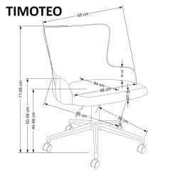 Fotel obrotowy TIMOTEO Halmar