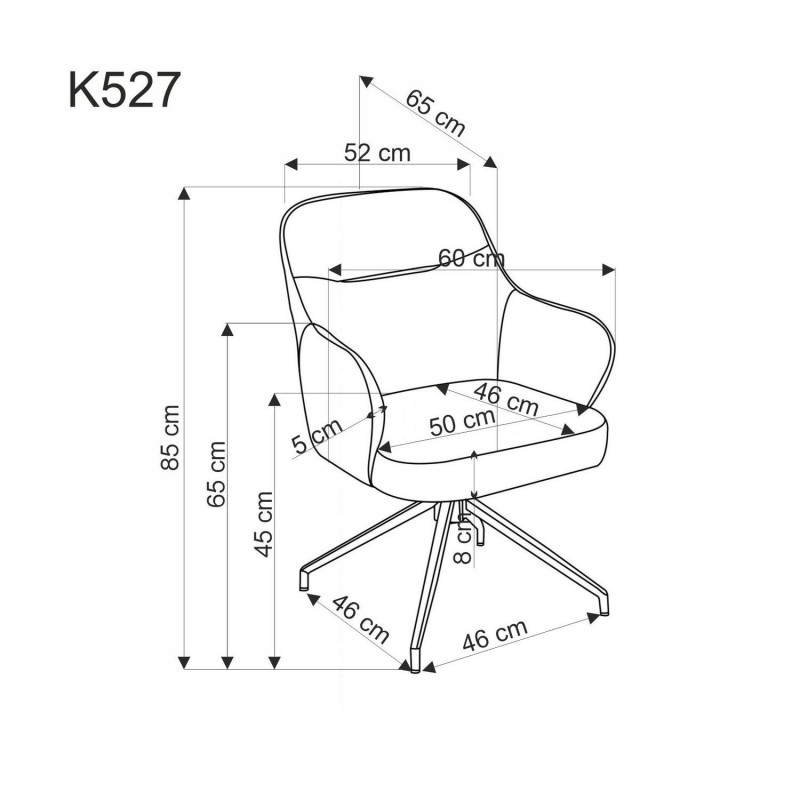 Krzesło K527 brązowy / beżowy Halmar